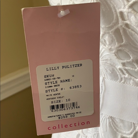LILLY PULITZER | Sienna Dress Lace Strapless Dress Size 10 NWT - Picture 7 of 10